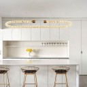 Loft Industry Modern - Diamond Rope Oval Chandelier